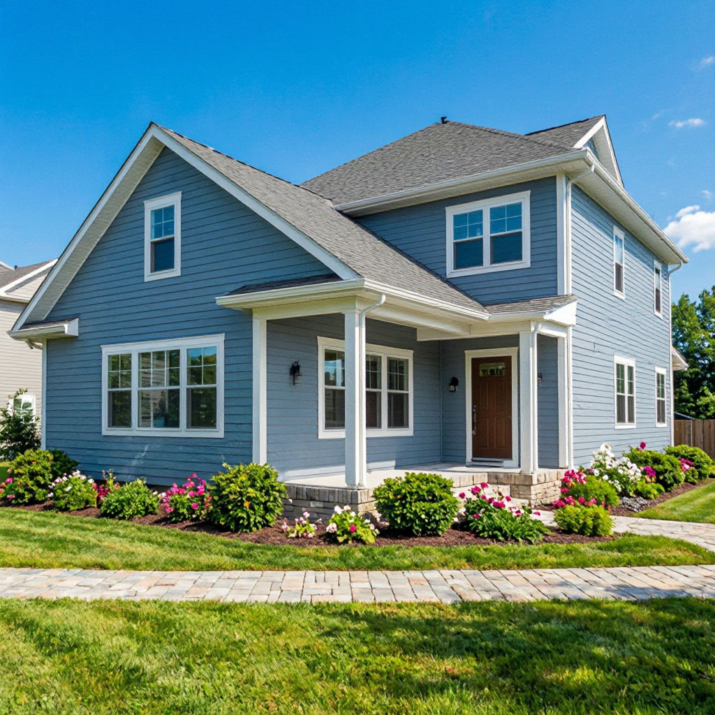 Completed siding installation on a home in Myers Park