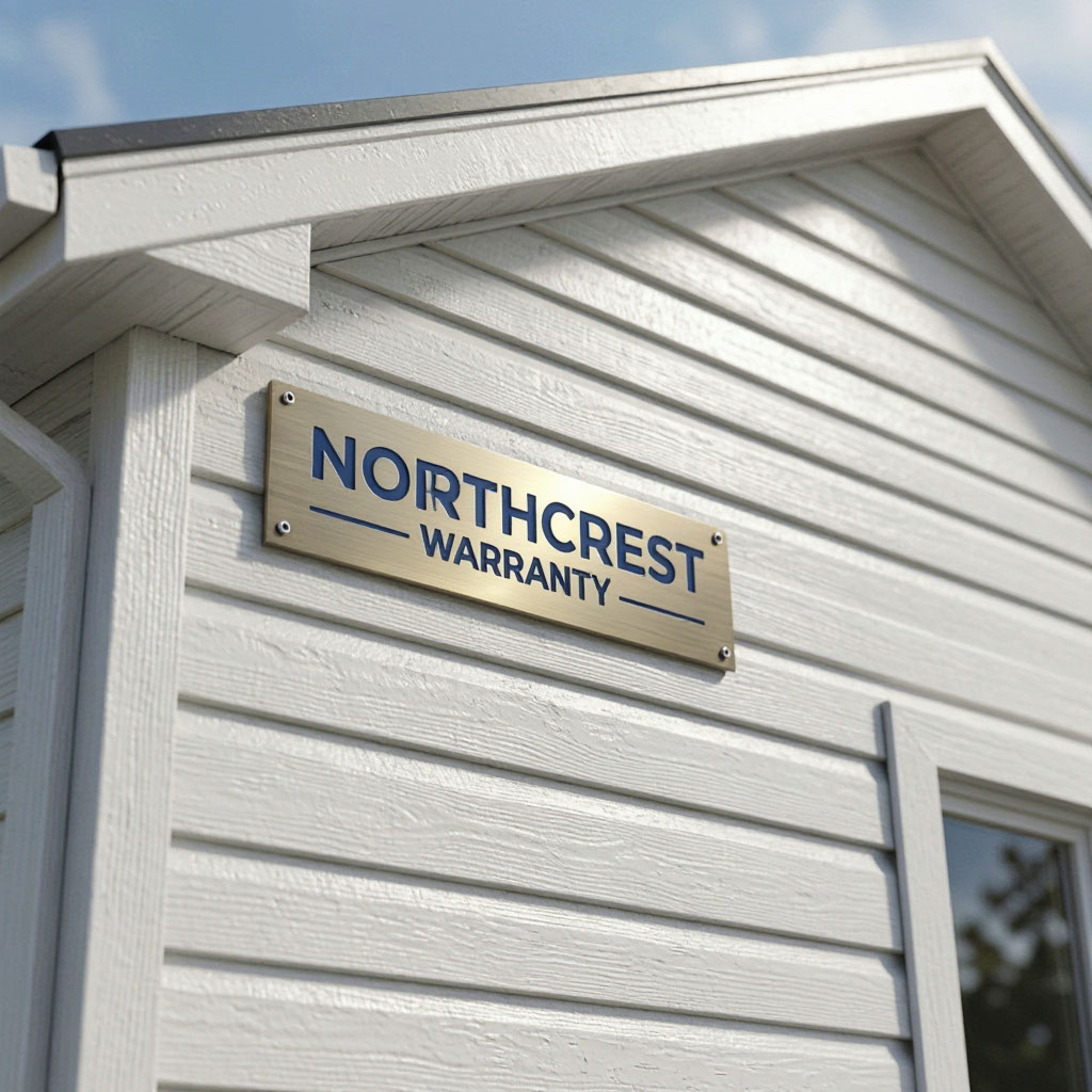 Completed siding project covered by Northcrest warranty